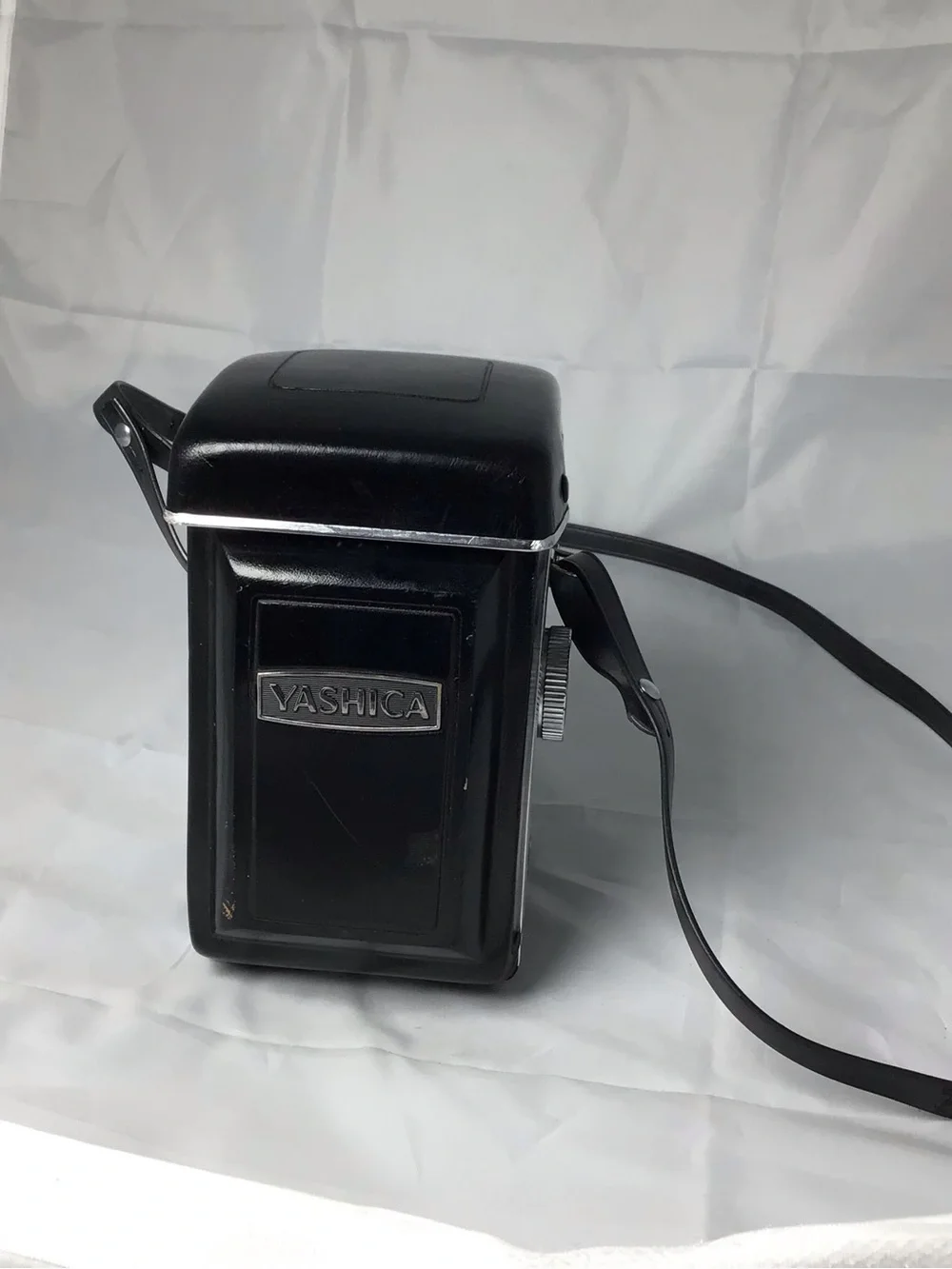 Yashica Twin-Lens Reflex Camera in Black and Silver